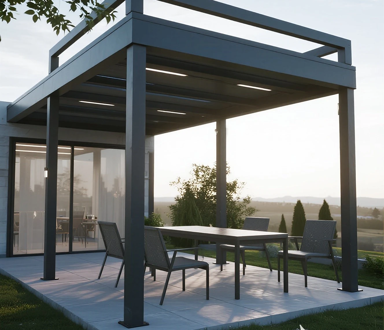 Outdoor Waterproof Metal Pergola Outdoor Waterproof Metal Pergola