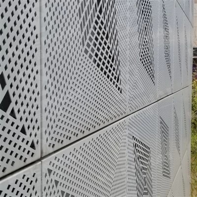 Panel Dinding Eksterior-Panel Logam Berlubang Aluminium
